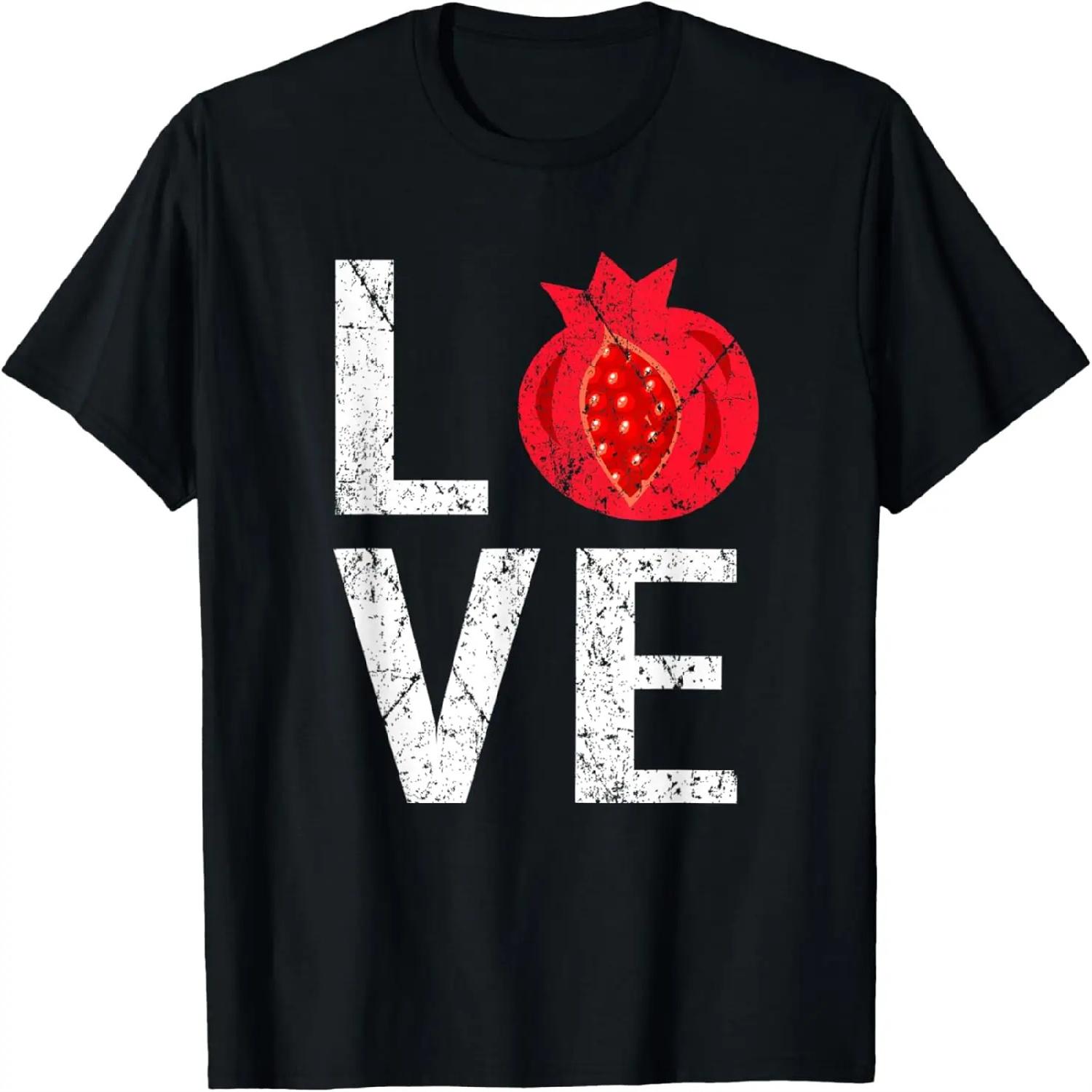 Люблю Рош ха-Шана Гранат Смешная Еврейская Футболка XXXXXL разноцветный