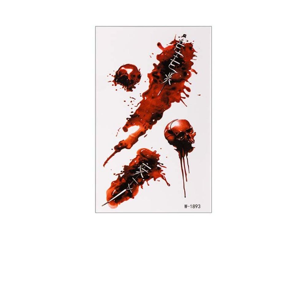 Eyeball Bloody Makeup Bruise Scab Scar Tattoo Sticker Body Art Scar Decals Photo Props