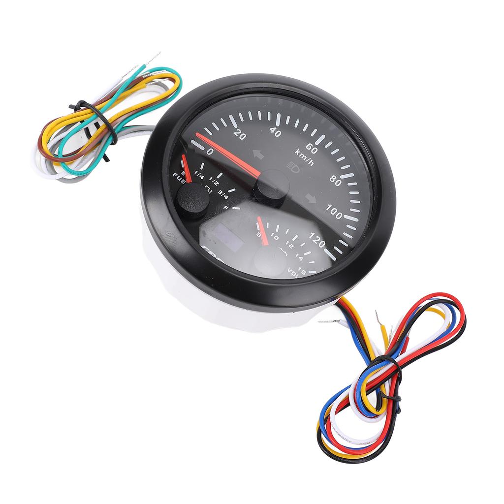 85mm 3 3 8in GPS Speedometer Odometer with Voltmeter Fuel Level Gauge Turn Signal 3 In 1 120KM H for RV Yacht Truck 7