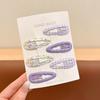 6 Piece Set Sweet Hair Clips Girls 2026 Hot Korean Floral BB Hairpin Side Clip for Children Bangs and Broken Hair BB Clip