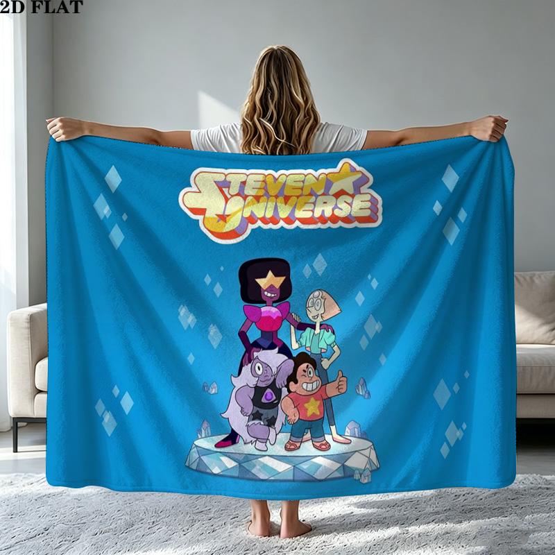 Coperta di Flanella con Stampa di Steven Universo Alta Qualità Calda Confortevole Coperta per Tutte le Stagioni Perfetta per Regali Arredamento per la Casa