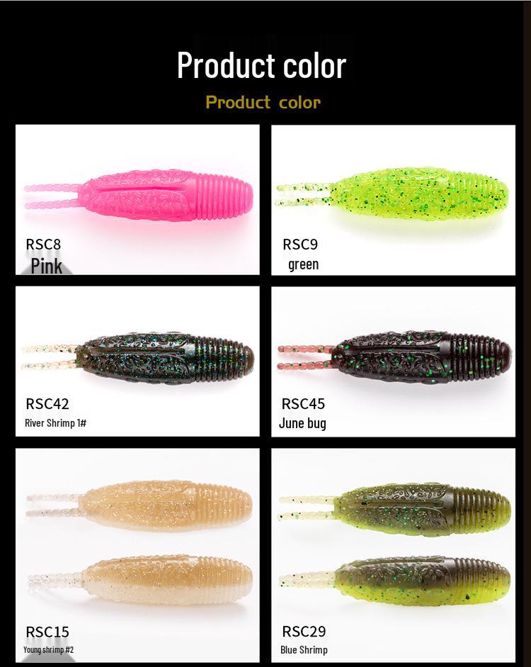 RIKAON Vysoce Gravitační Měkká Nástraha Wild Dog Shrimp pro Seabass a Mandarínské Ryby