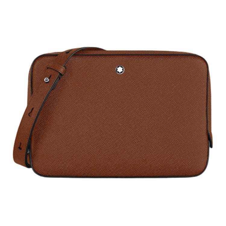 

Montblanc Artisan Series Brand Logo Leather Camera Bag Shoulder Bag Mini Men Bags Maple-Brown 220338 Basic Set (Bag+Dust Bag)