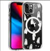 Transparent Cute Skull Magnetic Case for iPhone 15/16/17 Pro Max – Full Coverage