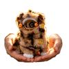 Handmade Lion Dance Plush Toy Cute Chinese New Year Decoration Lion Dance Ornament  Car Decoration