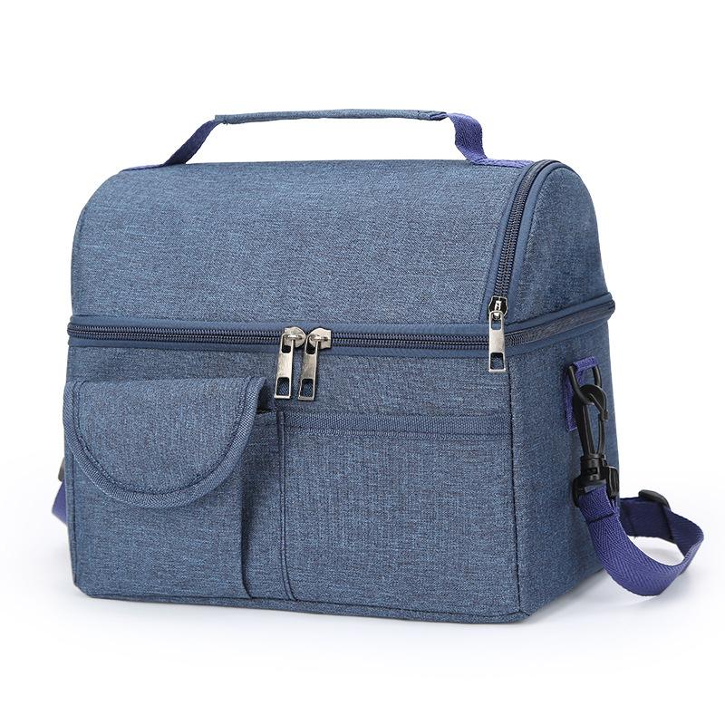 Waterproof Oxford Cloth Breast Milk Preservation Bag Large Double Layer Aluminum Foil Breast Milk Bag Handheld Insulated Lunch Bag Lunch Bag