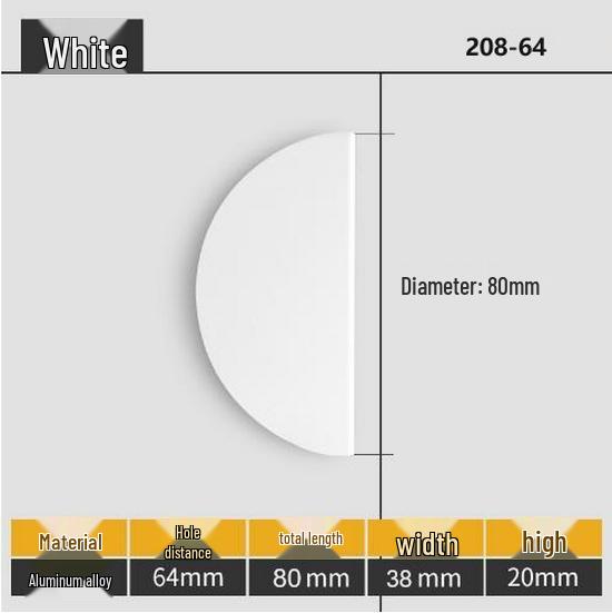Polo kruhové hliníkové rukojeti v barvách Morandi pro dveře moderní minimalistické dětské skříně