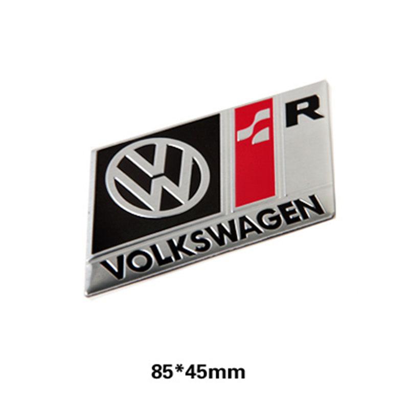 LMN1 Emblems Volkswagen Series Aluminum Badge Car Body Stickers Decals For VW GTI Polo Golf Passat Tiguan Arteon Touareg Taigo Caddy
