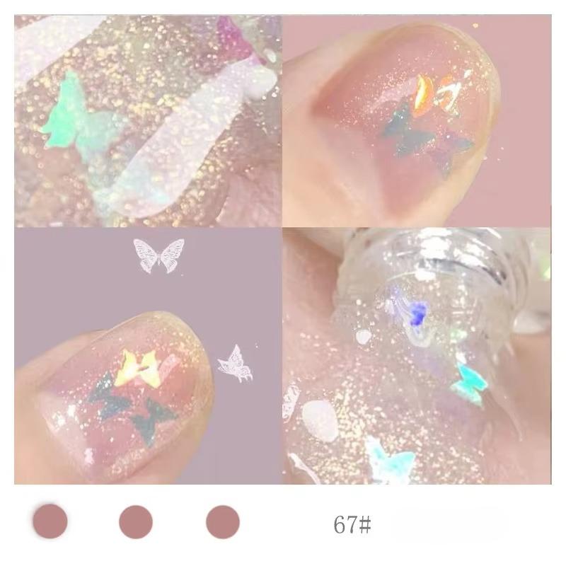 European and N Seal Color Bloom Print Neutral Nail Polish Tear-free and Bake-free Watercolor Nail Polish