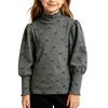 Girls Casual Long Sleeve Knit Base Layer Shirt with Soft Fabric for Everyday Wear