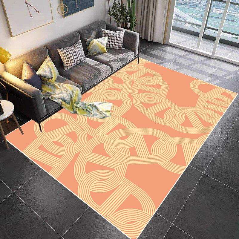 French Simplicity Large Carpets for Living Room160x230cm Bedroom Decor Rugs Balcony Sofa Area Rugs Non-slip Floor Mats Washable