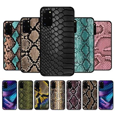 Snake Skin Print Animal Phone Case for Samsung S21 S10 Lite S20 Ultra S9 S8 Plus S7 S6 Edge S5 Cover