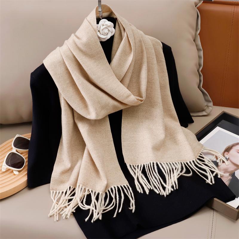 Winter Solid Scarf Women Cashmere Soft Warm Scarves Hijab Female Long Headband Shawl Wrap Bandana Foulard Echarpe Poncho Stoles