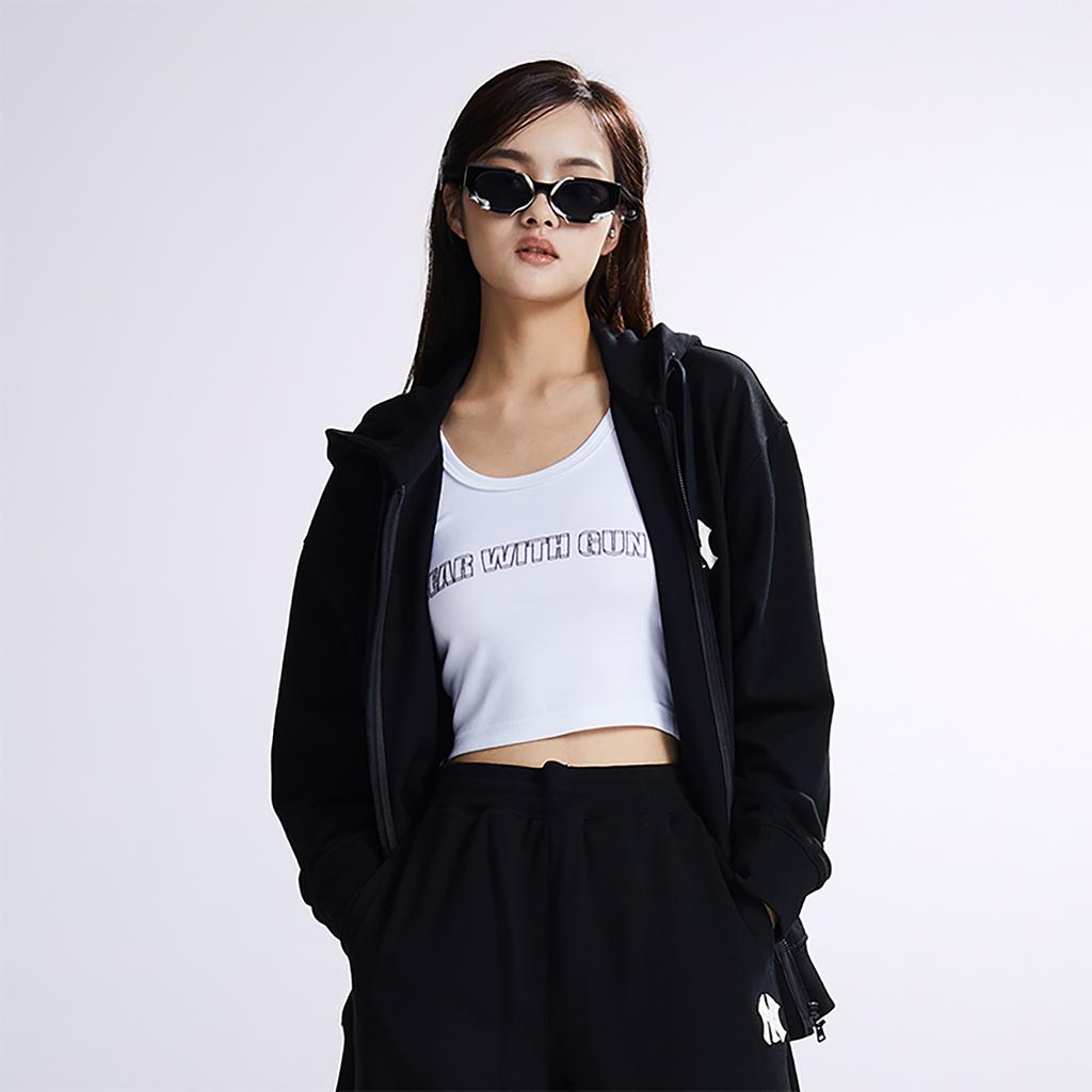 New MLB Sweatshirt Jacket Unisex Black 3ATRB0134-50BKS