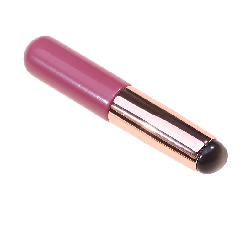 Silikon Runder weicher Lippenpinsel Lippenstift Anwendung Wischpinsel Mädchen Kosmetische Werkzeuge Make-Up Pinsel