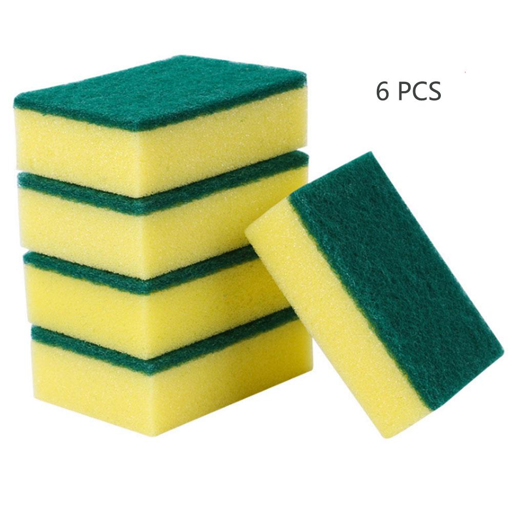 

6 шт. Бытовая магия дезактивация губки для мытья посуды кухонная щетка щетка для посуды бытовые чистящие средства