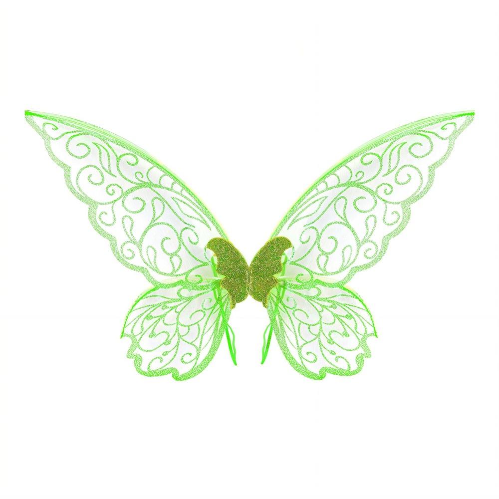 Adult Children's Party Light Gold Butterfly Wings Props Children's Day Performance Elf Wings