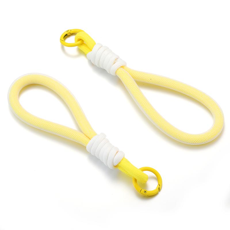 10 colors Mesh Lanyard Fluorescent Braid Rope Phone Case Hanging Cord Keychain Bag Pendant DIY Keychain V1002