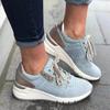 Nuevos zapatos vulcanizados para mujer, moda Primavera 2024, zapatos informales con cuña de flores para mujer, zapatillas de deporte femeninas de gran tamaño