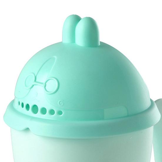 Fashion Cute Slot Lid Portable Summer Baby Bath Shampoo Rinse Cup Beach Accessories Spoon