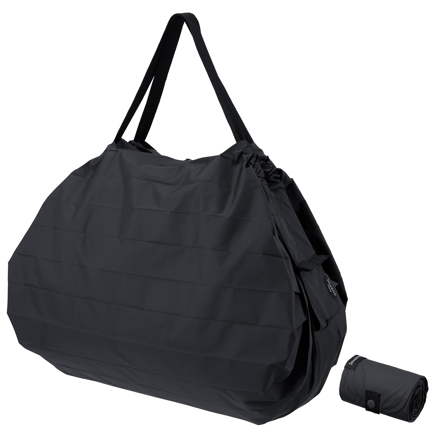 Marna Shupatto Compact Bag L Jet Shupatto Eco Foldable Shopping Bag S516BK (40L / Black) - Bag, (Compact/Durable)