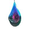 7-farbiges 3D-Windspiel aus Edelstahl – rotierendes Gartenornament mit Wassertropfen aus Metall