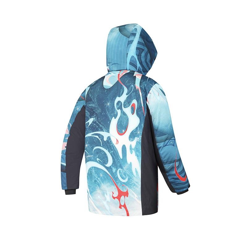 New FILA Down Jacket Men's All Over Print A11M446920FZA