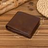Rfid Leather Short Wallet For Both Men And Women, Anti-Theft Brush, First Layer Cow Wallet 20% Off, Multi-Card Wallet With Change Bag