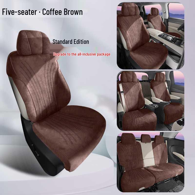 Universal All-Season Breathable Flocking Fabric Car Seat Cover for Denza D9 (202526)