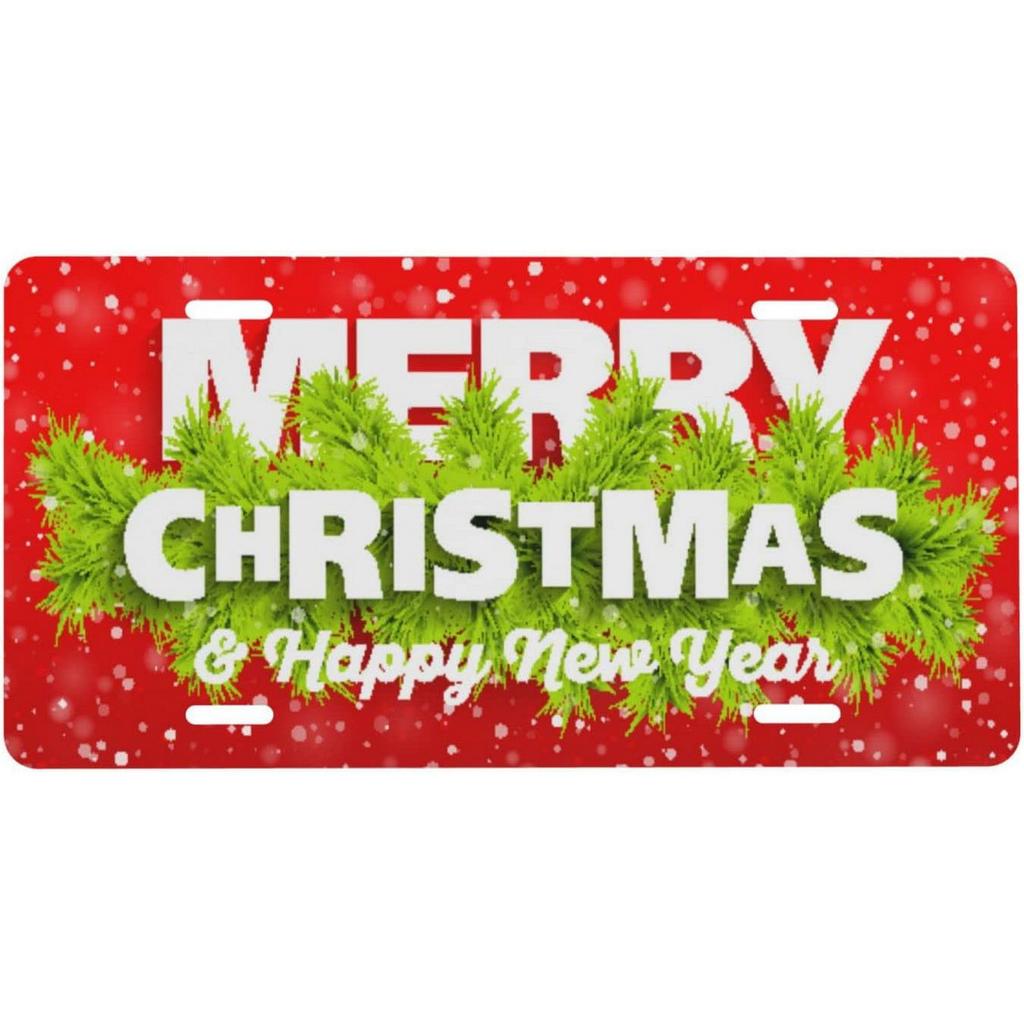 License Plates Sant Claus Metal Tin Signs for Wall Decoration Vintage Tags Metal Automotive Signs For Cafe Bar Club Garage Pu