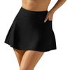 CHARMLEAKS Women Swim Skirt Short with Side Pockets Bathing Suit High Waist Swimsuit Bottom
