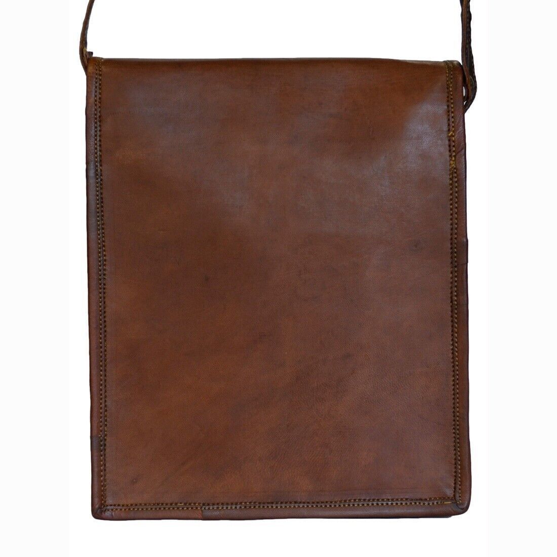 Винтажный мужской портфель для ноутбука из натуральной козьей кожи — фото 2