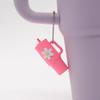 Popular Soft Rubber Stanley Cup Pendant Keychain - Creative Milk Tea Cup Keyring Available