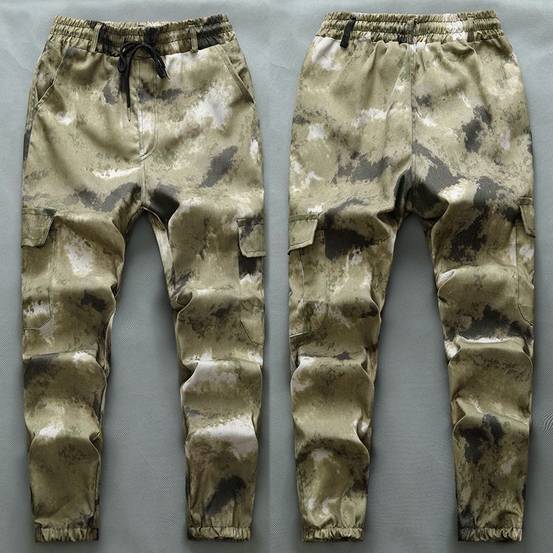 Men's Camouflage Workwear with Large Pockets and Wear-resistant Suit