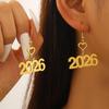 2026 Theme Acrylic Earrings Smooth Surfaces Unique Accessory Casual Formal Earrings Suitable for Fashion Women Present