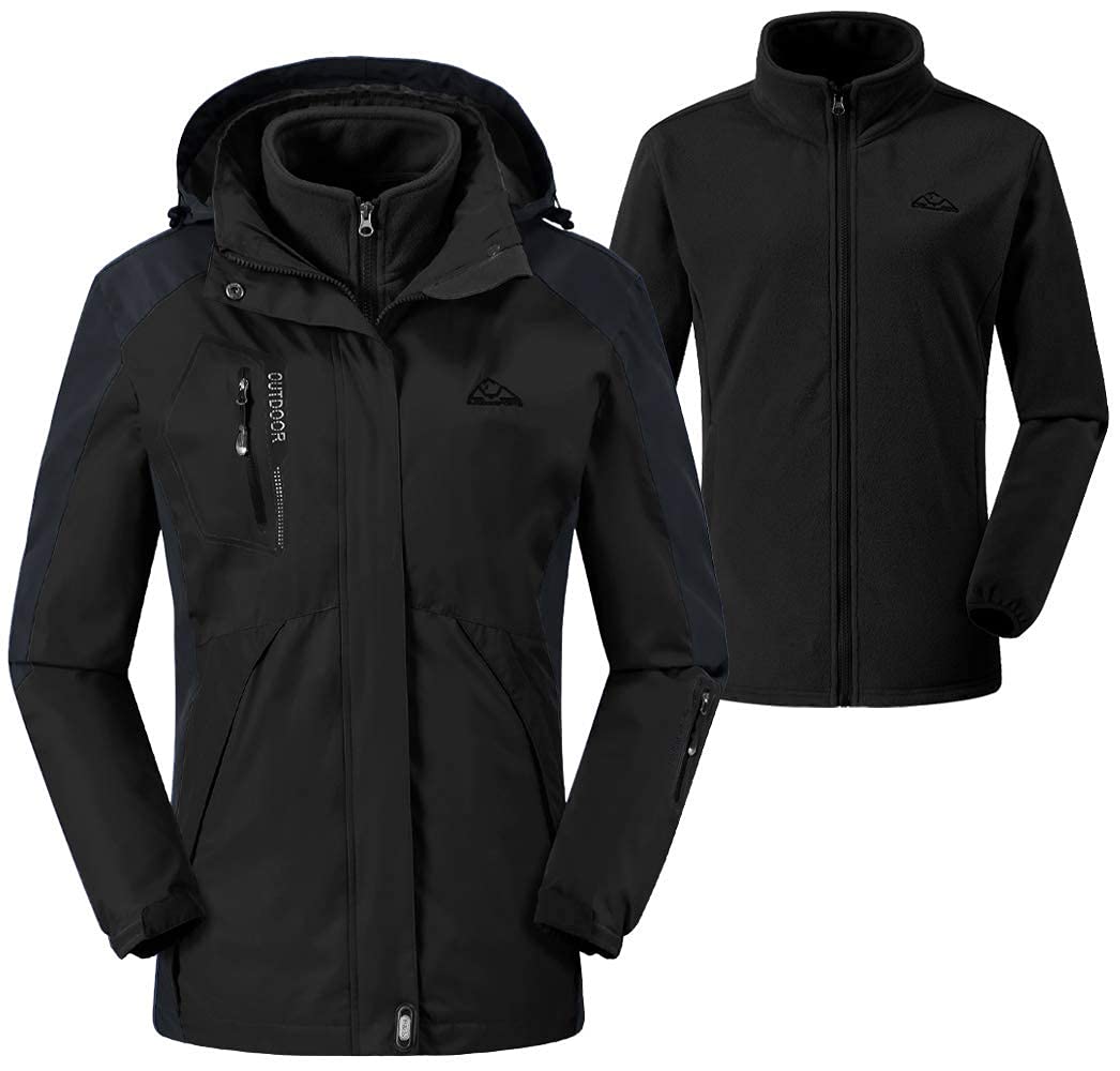 

[Gopune] Женская куртка для активного отдыха, Флисовая подкладка, Горная парка, Ветровка, Верхняя одежда, Пальто 3 в 1, Одежда для альпинизма, Горная девушка, Термоодежда,