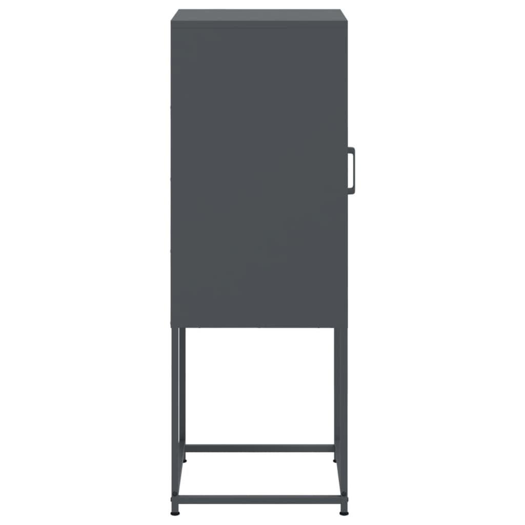 Highboard Anthracite 36 x 39 x 107 cm Steel