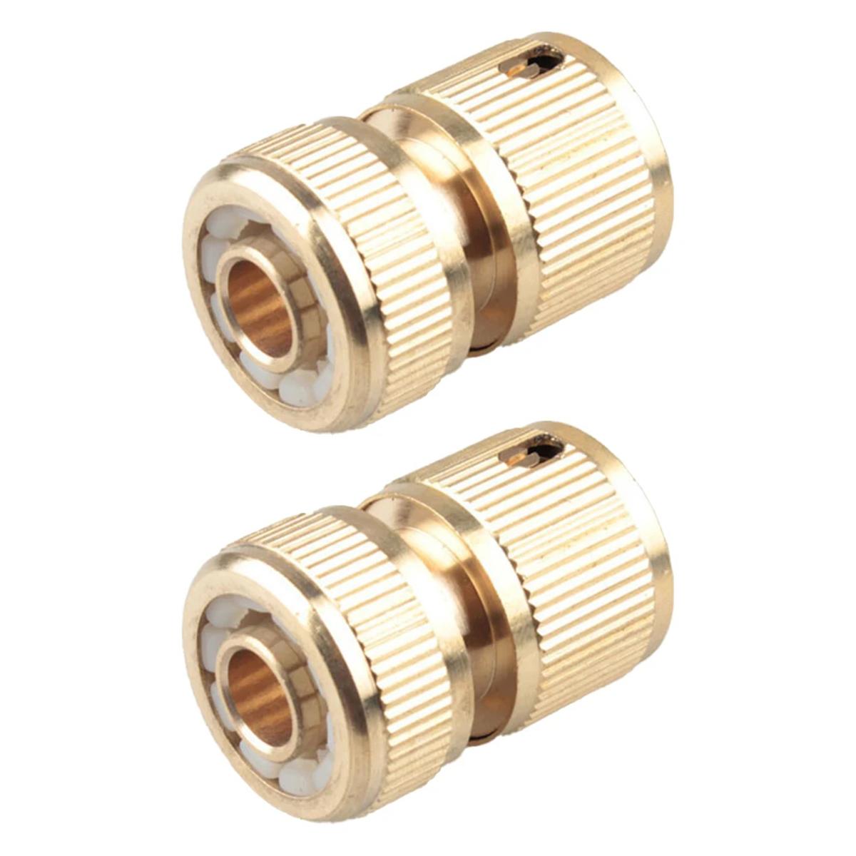 

Brass Garden Hose Adapter, Hose Pipe Adapter Hose Connectors Garden Watering 1/2 Compatibility Convenient Use For Garden Hose
