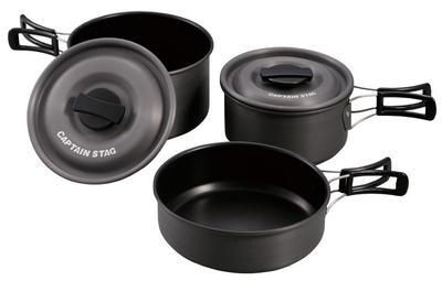 CAPTAIN STAG Camp BBQ Frying Pan Aluminum Cooker