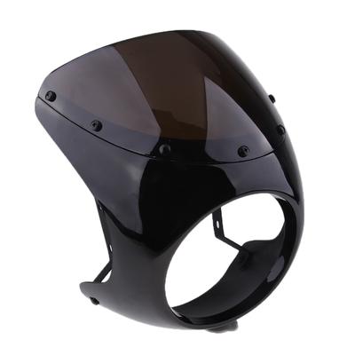 7"-es motorkerékpár motorkerékpár retro fényszóró fényvédő szélvédő Cafe Racer számára