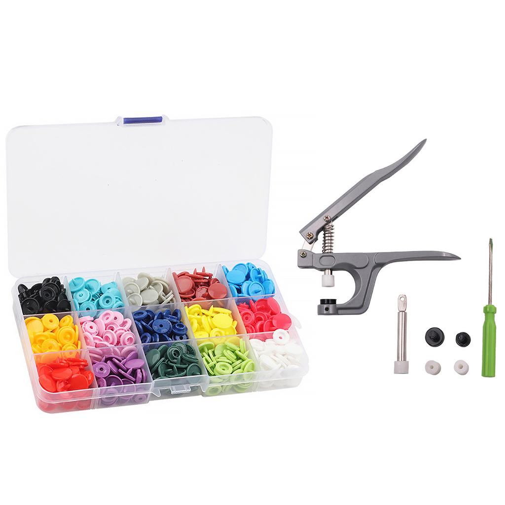 Snap Kit Plastic T5 Garment Multicolor Professional Resin Kit Round DIY Seamless Button for Sewing Fabric Garment Making