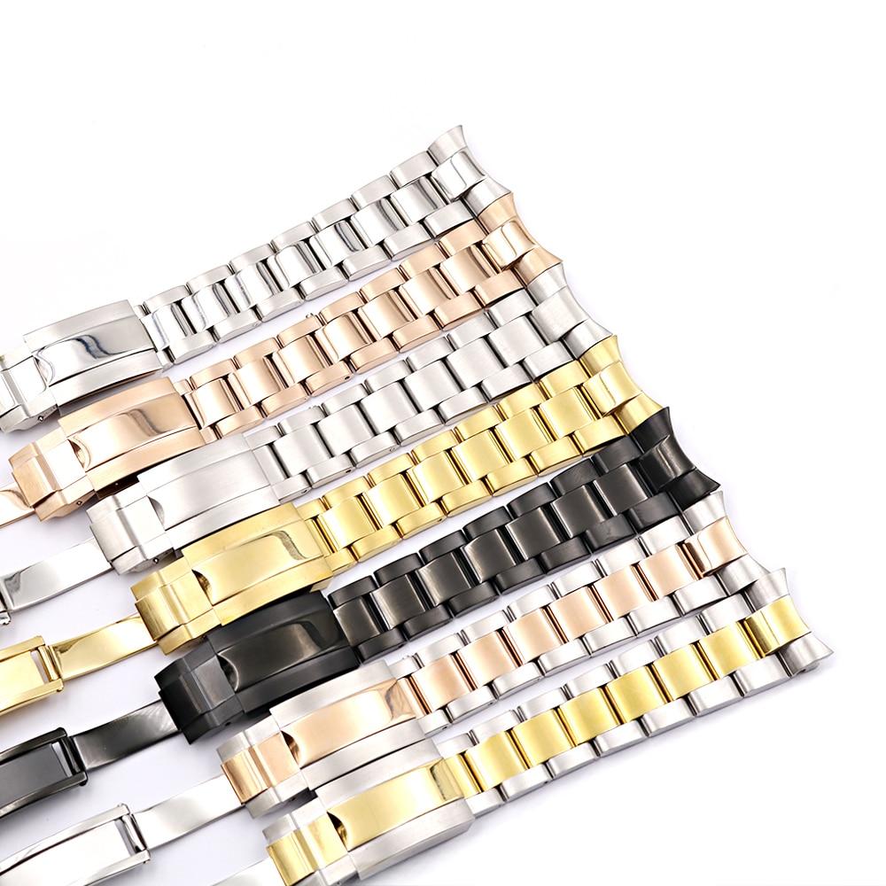 20mm Solid Curved End Screw Links Chiusura Acciaio Cinturino Cinturino Per  Rolex OYSTER Style Subamriner Daytona GMT acquista in modo economico —  spedizione gratuita, recensioni reali con foto — Joom