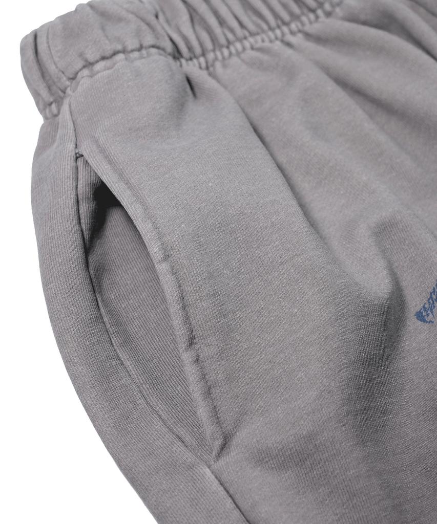Bieseulaebis Oil Washed Graphic Pants Light Gray