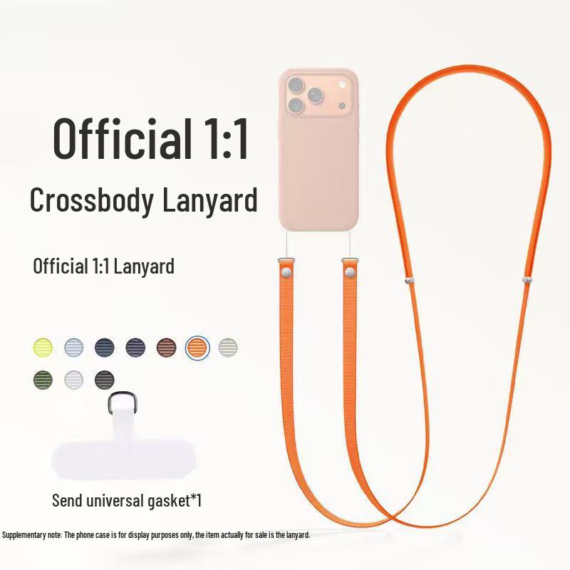 Magnetic Crossbody Lanyard for iPhone 17 - Official Apple Style Shoulder Strap