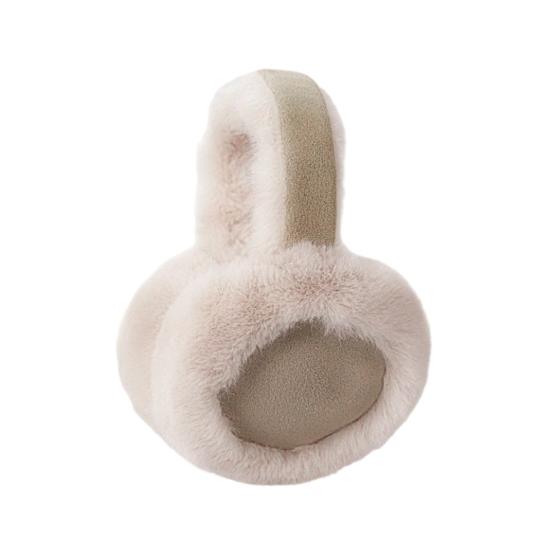 Winter Earmuff for Women Girls Foldable Fluffy Ear Warmer Soft Faux Fur Warm Ear Cover for Cold Weather Outdoors