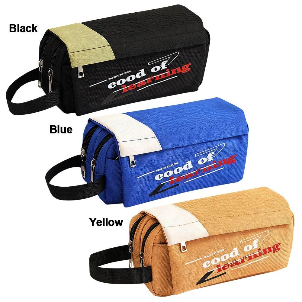 Colorful Pen Pouch Simple Stylish Pencil Case Creative Pencil Bag  School Stationery