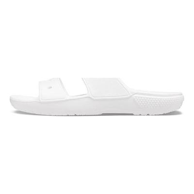 Sandale Slide Clasice cu Bandă Dublă Alb Adidași Unisex 206761-100