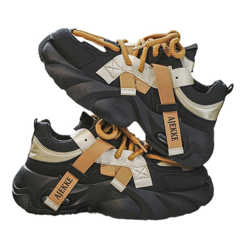 Luxury Men's Shoes Latest Release Spring Autumn Breathable Thick Sole Elevated Sports Shoes Youth Versatile Casual Shoes