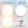 30/60Sheet Colored Dot Stickers Labels 4Inch Circle Price Sticker Self Adhesive Circle Tags Coding Labels for Organizing Sealing