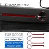 Real Soft Carbon Fiber for Dodge Magnum Charger 2008 2009 2010 Accessories Car Interior Door Handle Frame Panel Trim Sticker